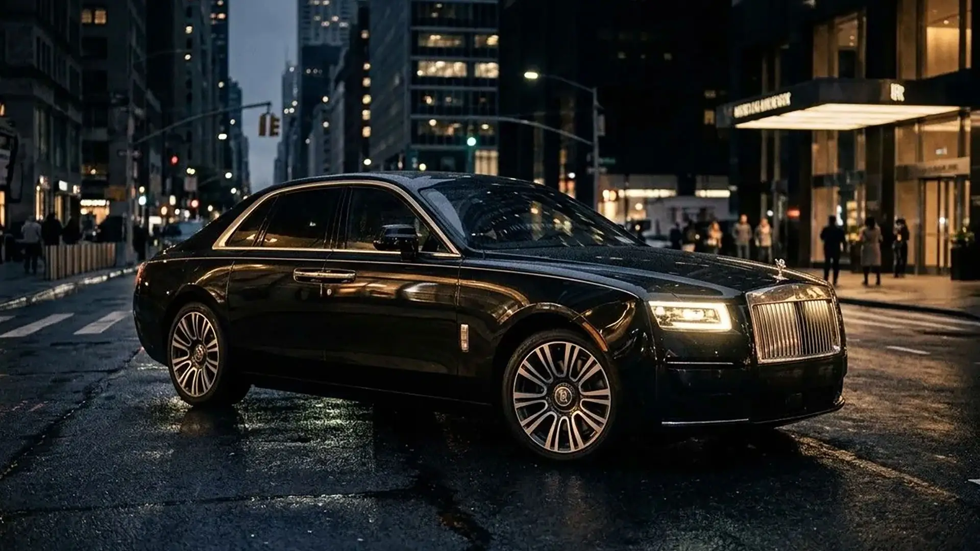 Alphas Elite chauffeur opening the door of a luxury vehicle in New York